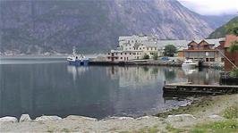 Eidfjord, 24.4 miles into the ride